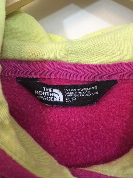 The North Face Hoodie Women’s Small Petite Never Stop Exploring Pink Green - Picture 4 of 12